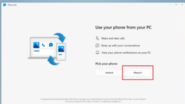 Microsoft Phone Link for iOS